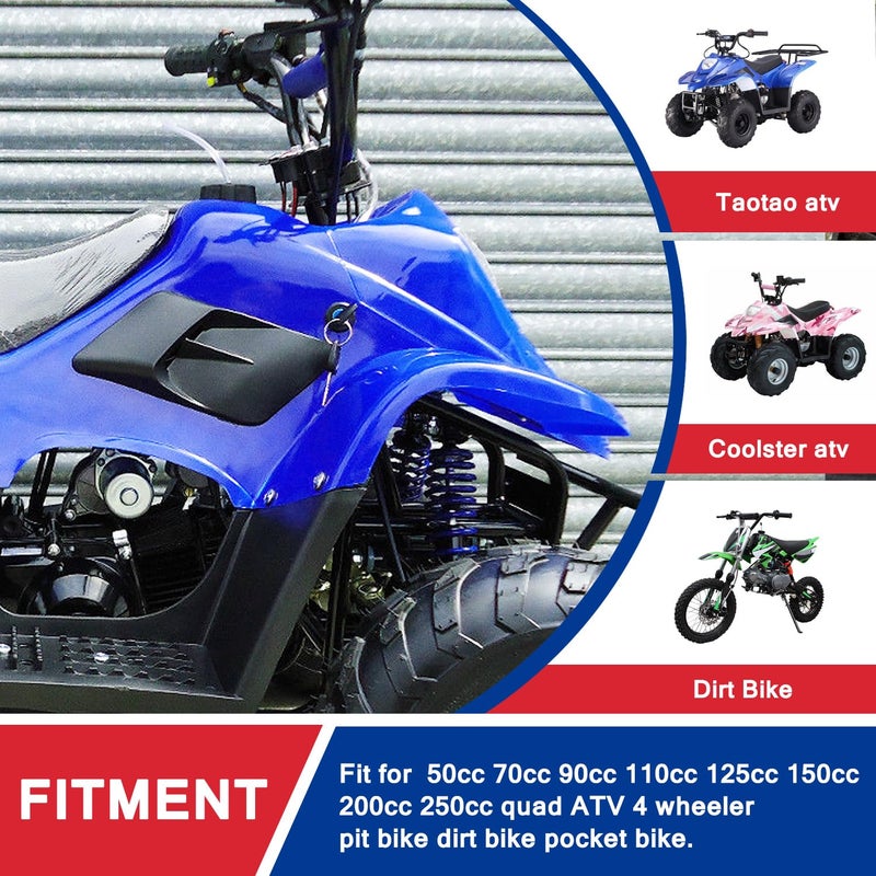 HOOUP Ignition Starter On Off Switch Key for 50cc 70cc 90cc 110cc 125cc TaoTao Coolster Sunl Baja Roketa Apollo Kymco Chinese ATV Dirt Pit Bike Quad Go Kart Moped Scooter Mini Bike Hawk 110 4 Wheeler - Image 2